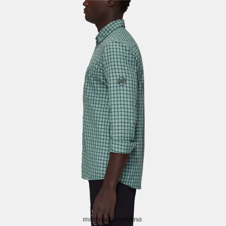 camisa de manga larga hombres 2B8PD2161 Mammut maderas de jade oscuro ropa