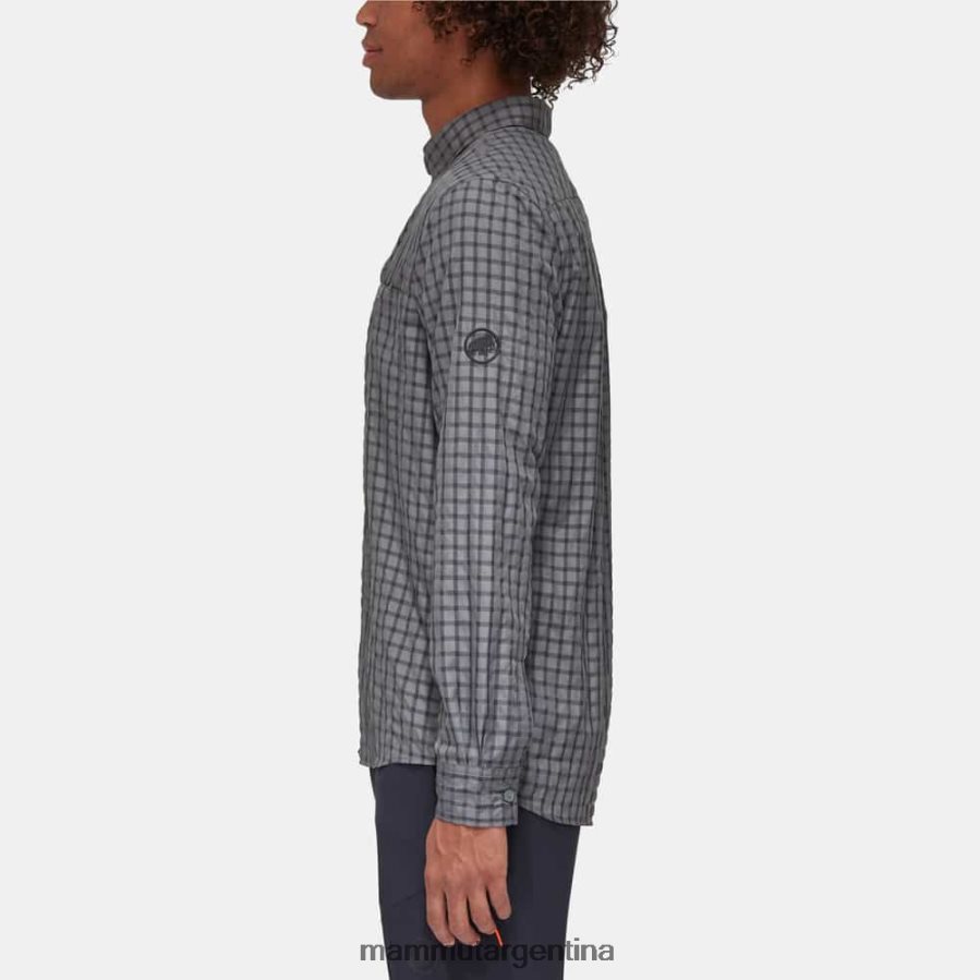 camisa de manga larga hombres 2B8PD2915 Mammut fantasma de titanio ropa