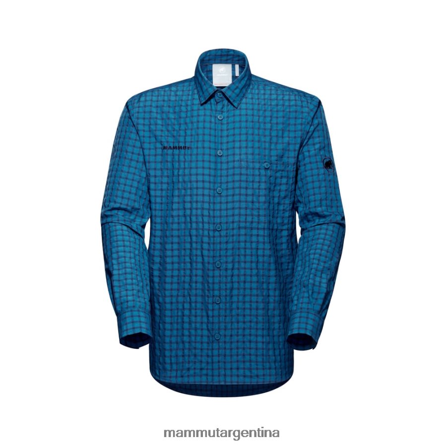 camisa de manga larga hombres 2B8PD2916 Mammut profundo hielo marino ropa