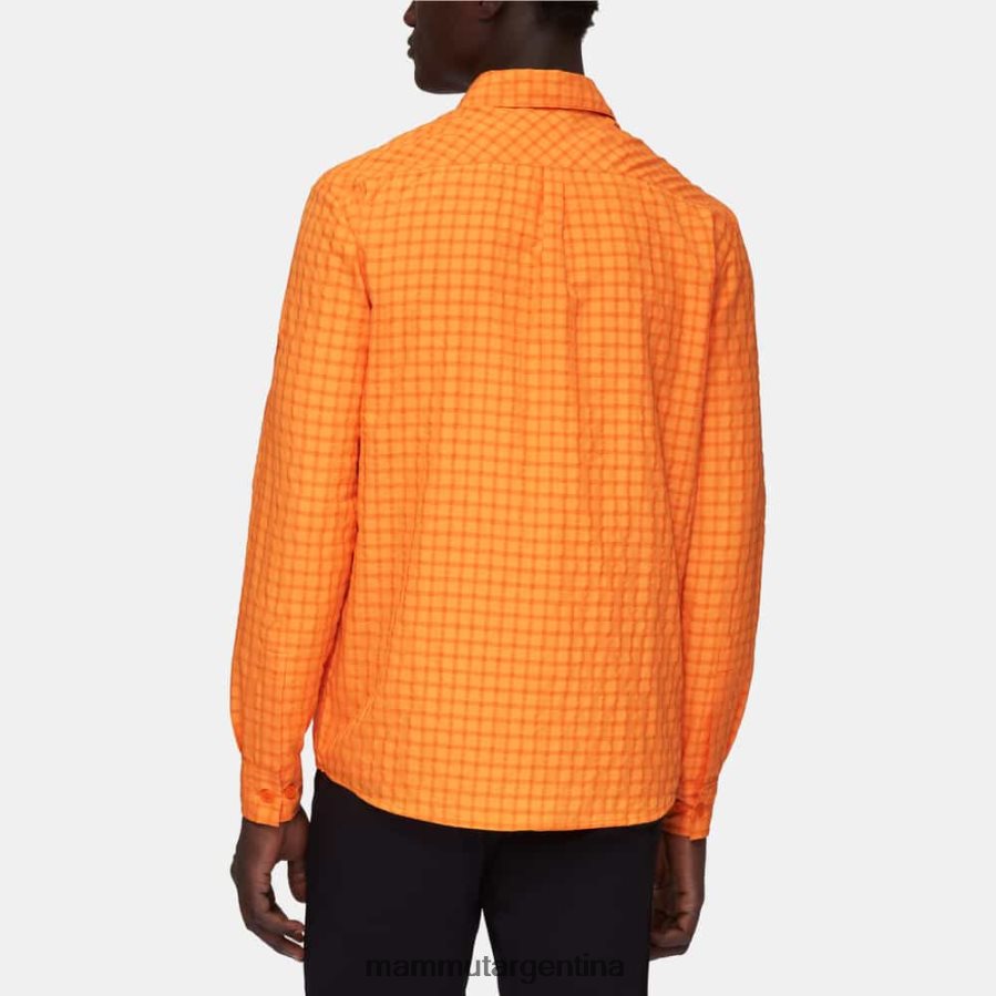 camisa de manga larga hombres 2B8PD2917 Mammut mandarina-mandarina oscura ropa