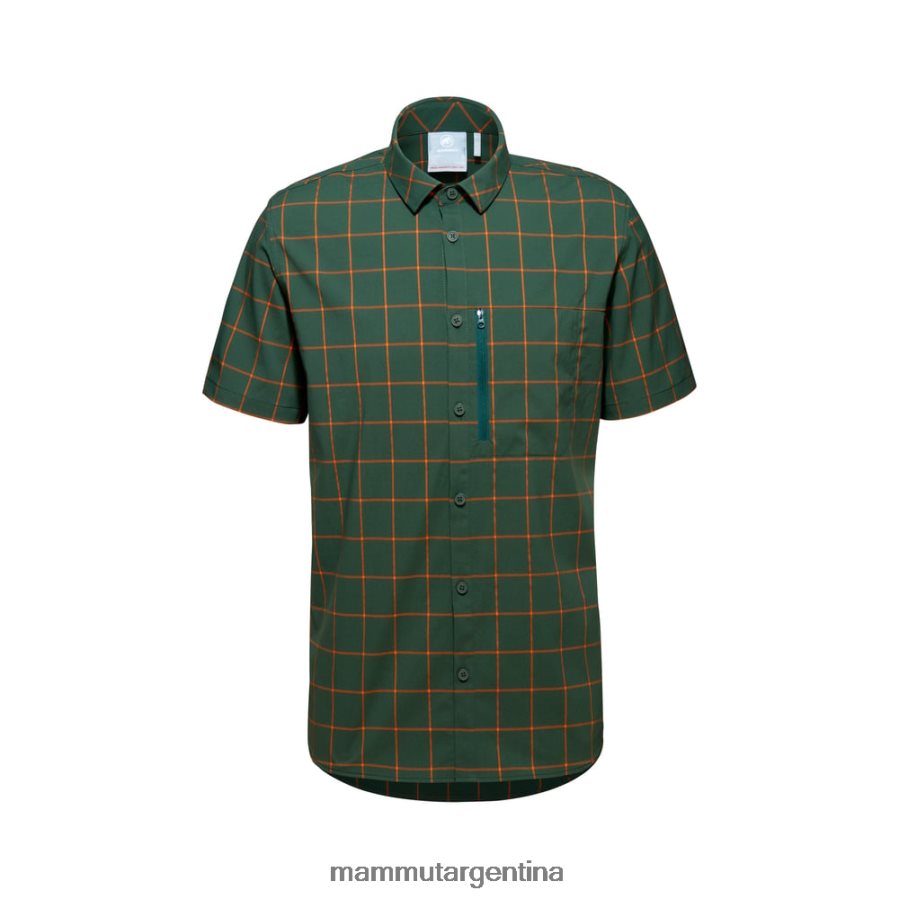 camisa de montaña hombres 2B8PD2950 Mammut maderas-mandarina oscura ropa