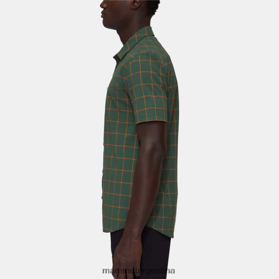 camisa de montaña hombres 2B8PD2950 Mammut maderas-mandarina oscura ropa