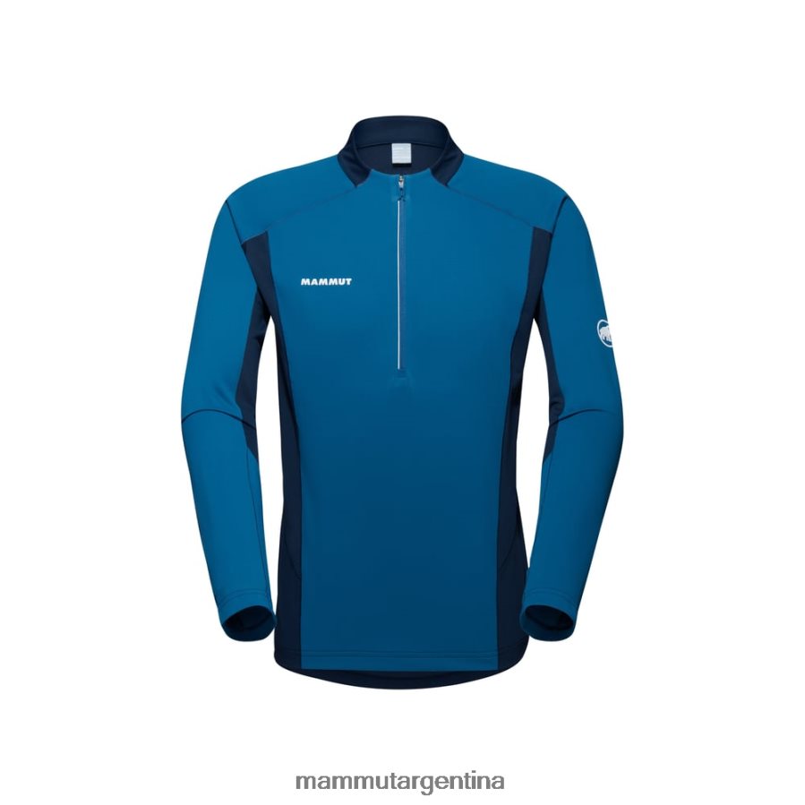 aenergy fl manga larga con media cremallera hombres 2B8PD2850 Mammut profundo hielo marino ropa