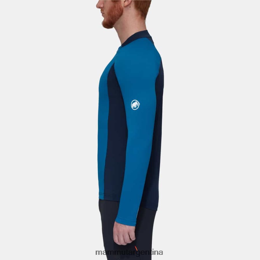 aenergy fl manga larga con media cremallera hombres 2B8PD2850 Mammut profundo hielo marino ropa