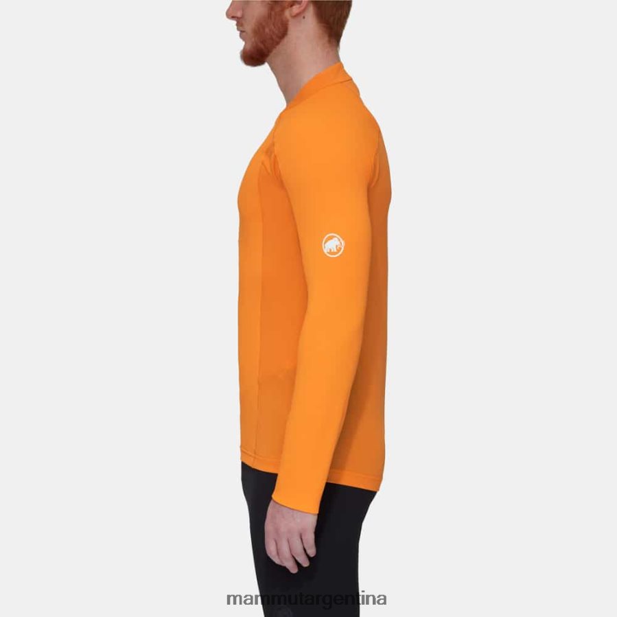 aenergy fl manga larga con media cremallera hombres 2B8PD2851 Mammut mandarina-mandarina oscura ropa