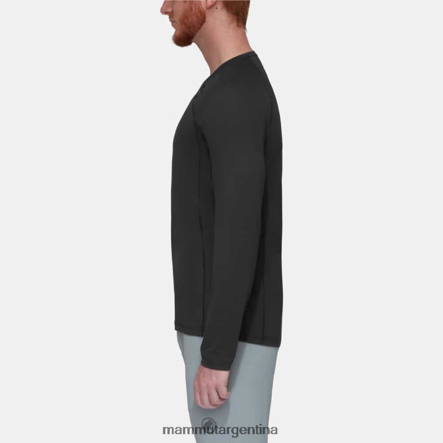 logotipo de manga larga selun fl hombres 2B8PD2143 Mammut negro ropa
