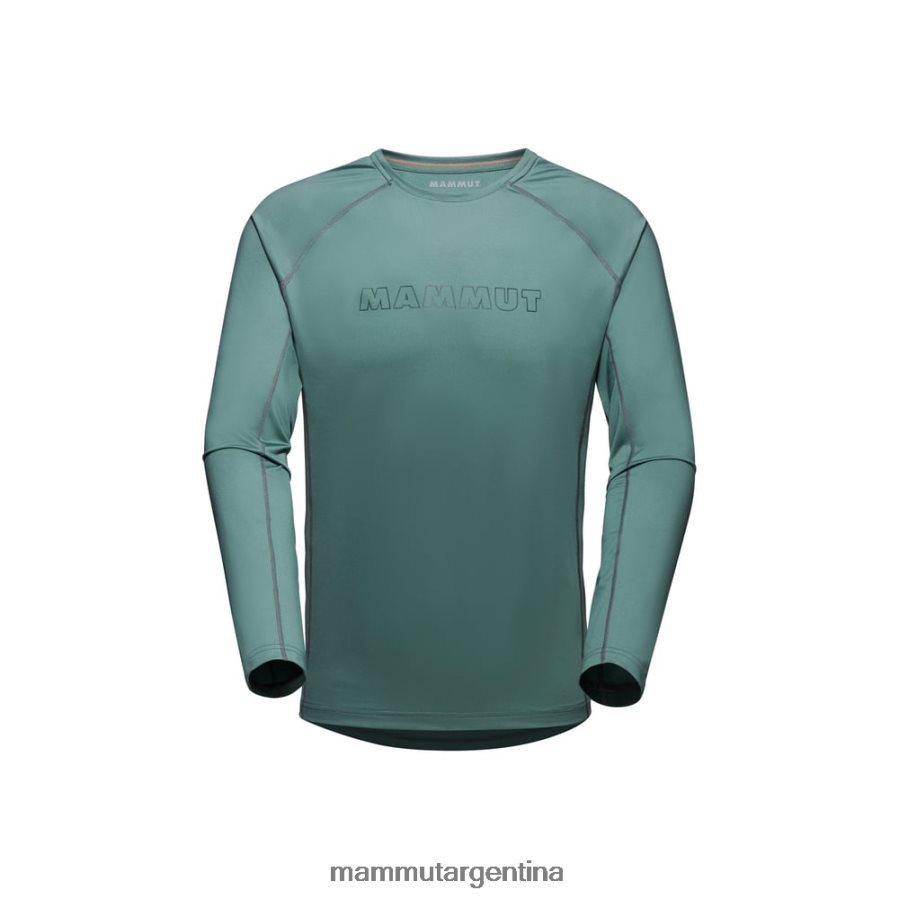 logotipo de manga larga selun fl hombres 2B8PD2870 Mammut jade oscuro ropa
