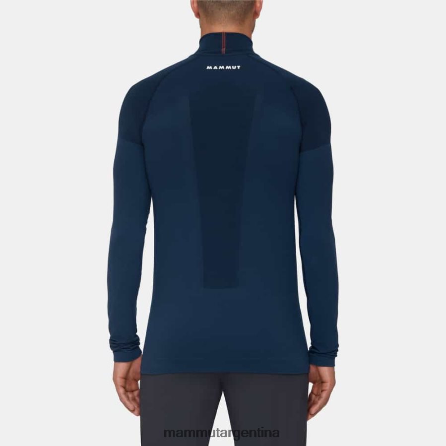 trift media cremallera de manga larga hombres 2B8PD21050 Mammut marina ropa