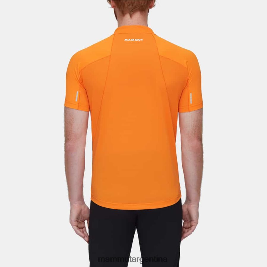 camiseta aenergy fl media cremallera hombres 2B8PD2852 Mammut mandarina-mandarina oscura ropa