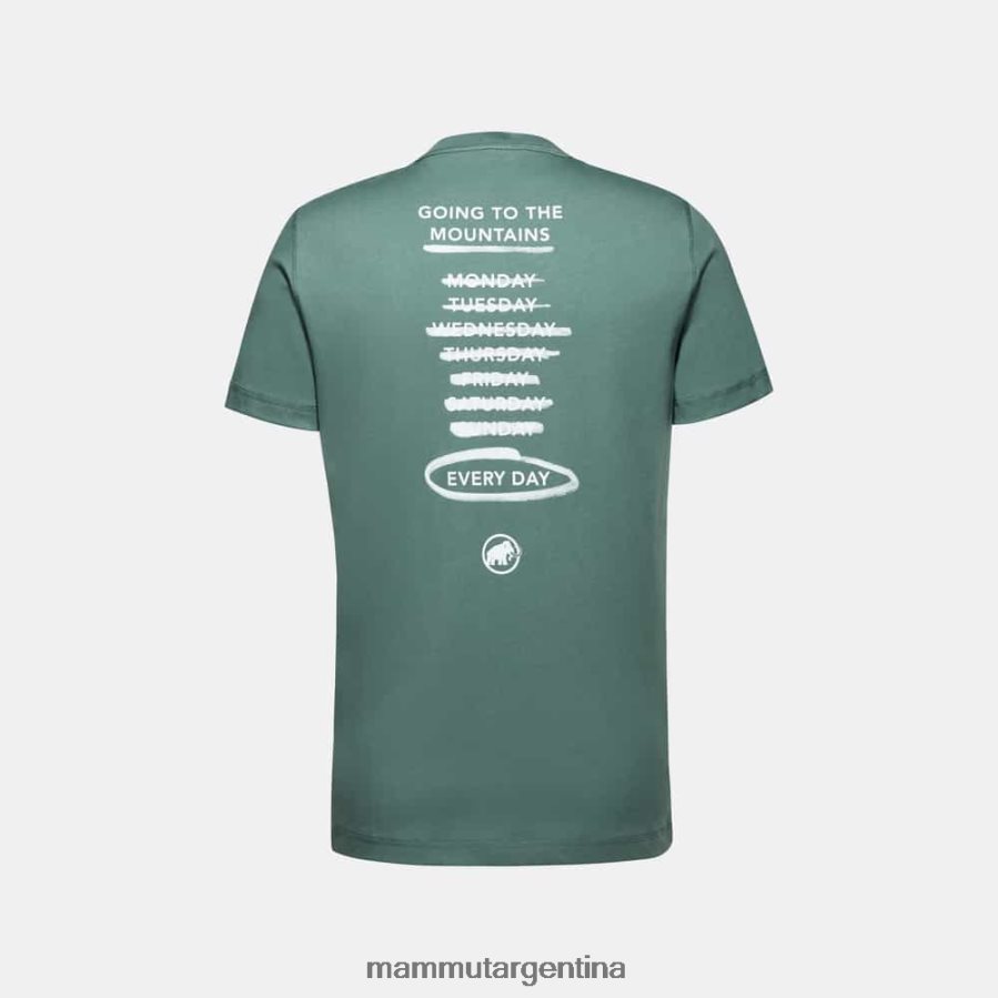 camiseta básica todos los días hombres 2B8PD2813 Mammut jade oscuro ropa