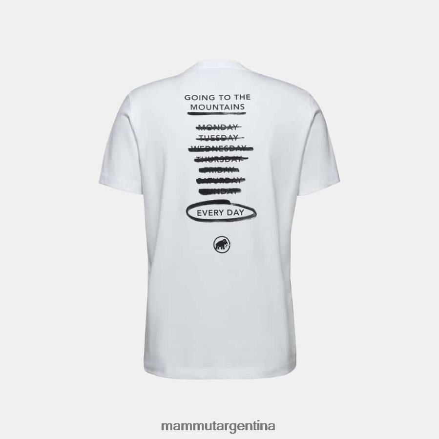 camiseta básica todos los días hombres 2B8PD2814 Mammut blanco ropa