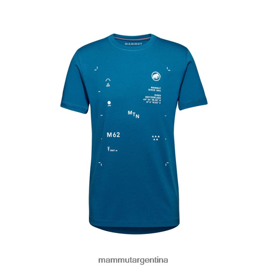 camiseta core pico hombres 2B8PD21097 Mammut hielo profundo ropa