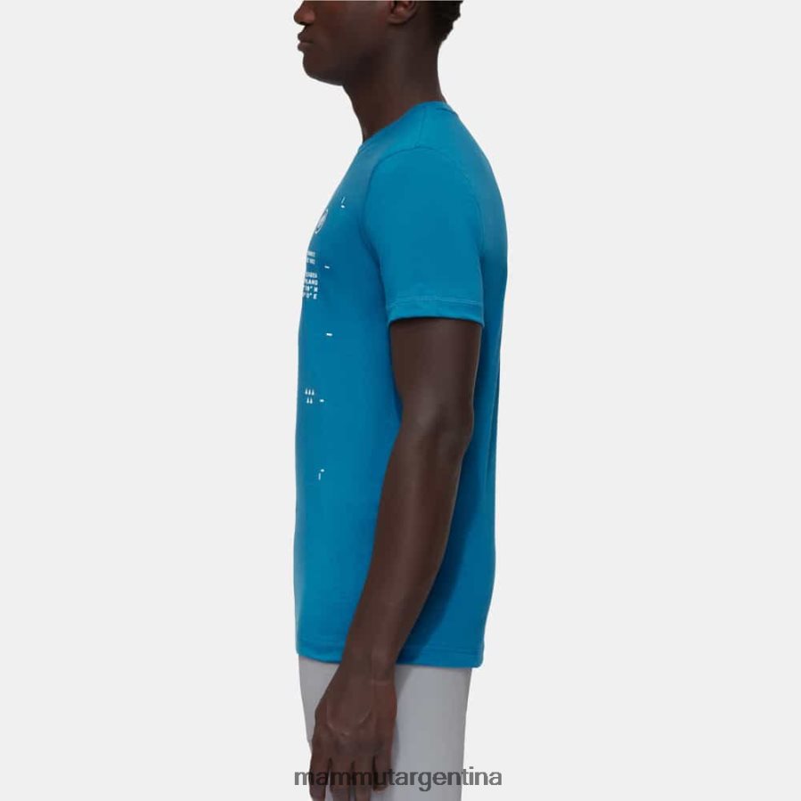 camiseta core pico hombres 2B8PD21097 Mammut hielo profundo ropa