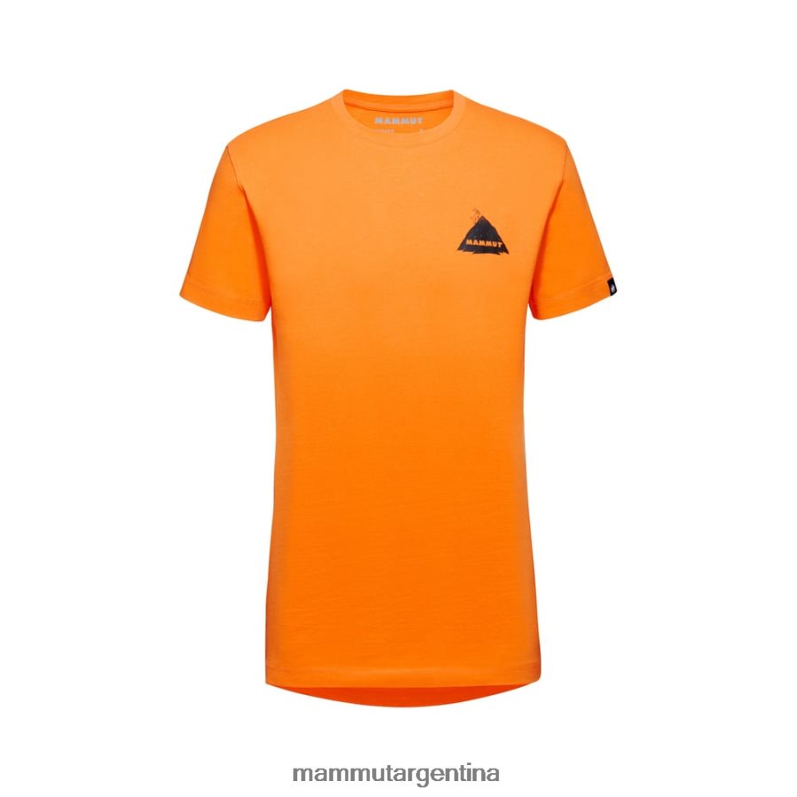 camiseta massone risco hombres 2B8PD2809 Mammut mandarina oscura ropa