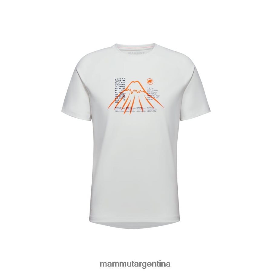 camiseta montaña fujiyama hombres 2B8PD21086 Mammut blanquecino ropa