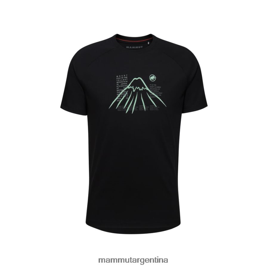 camiseta montaña fujiyama hombres 2B8PD2247 Mammut negro ropa
