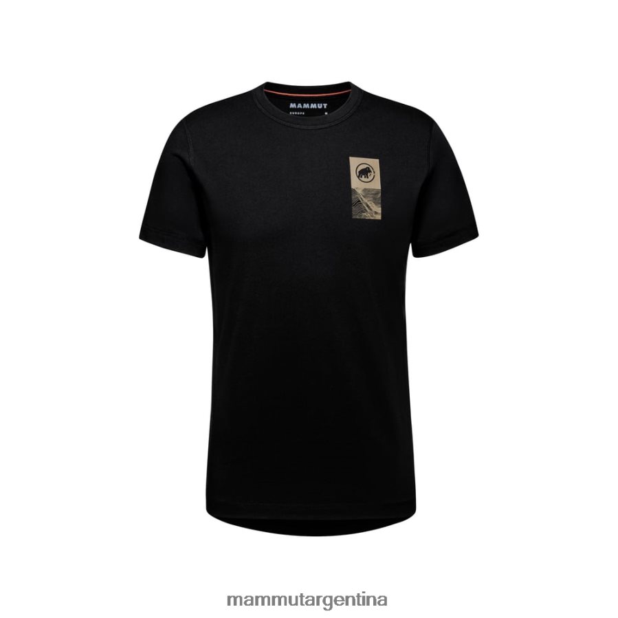 emblema de la camiseta central hombres 2B8PD2113 Mammut negro ropa