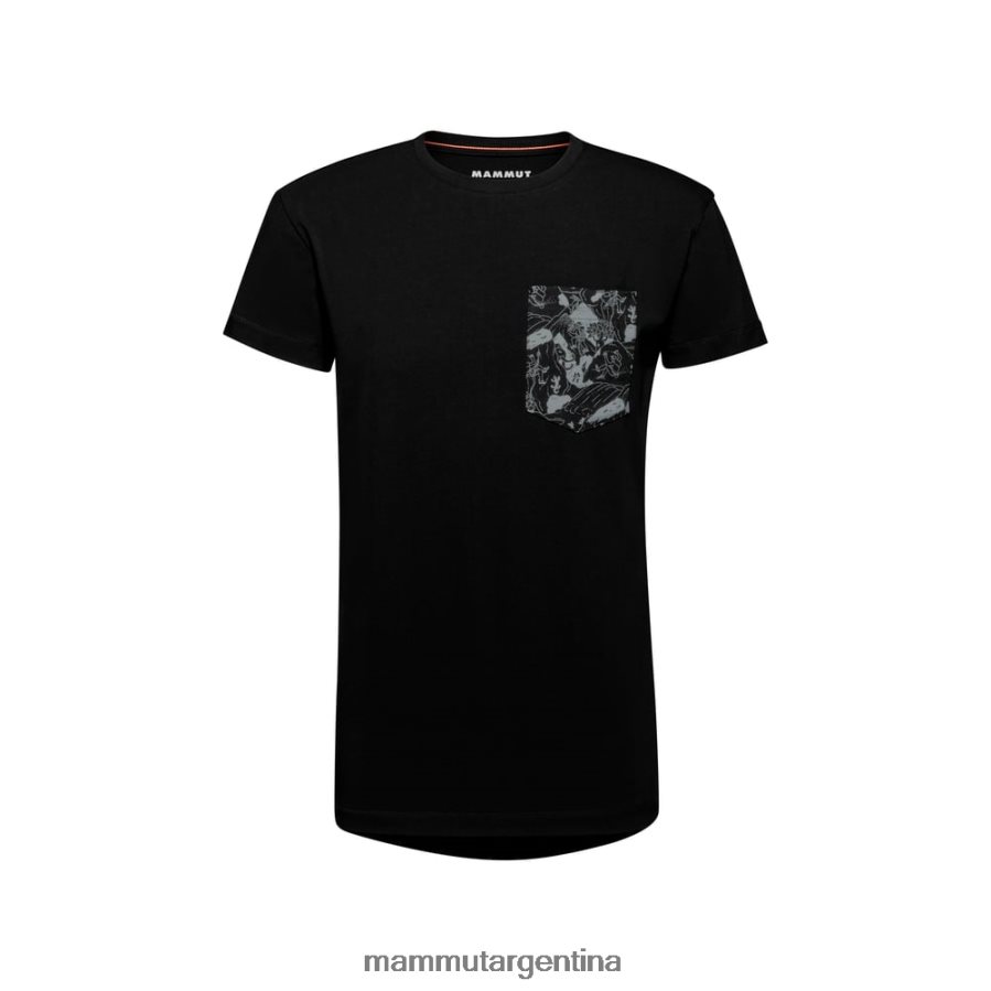 escalador de la camiseta del bolsillo de massone hombres 2B8PD2246 Mammut negro ropa