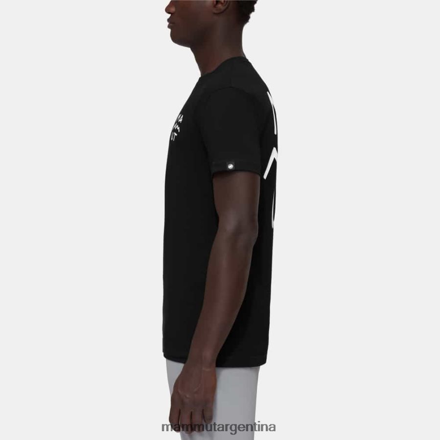 letras de la camiseta de massone hombres 2B8PD2110 Mammut negro ropa