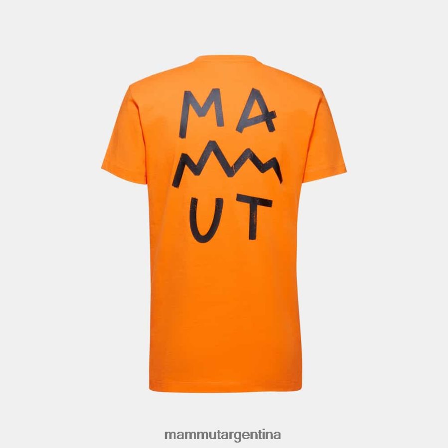 letras de la camiseta de massone hombres 2B8PD2807 Mammut mandarina oscura ropa