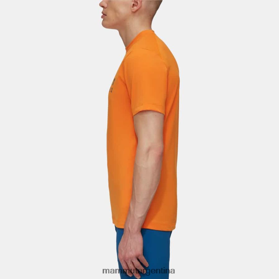 logotipo de camiseta trovat hombres 2B8PD2882 Mammut mandarina oscura ropa