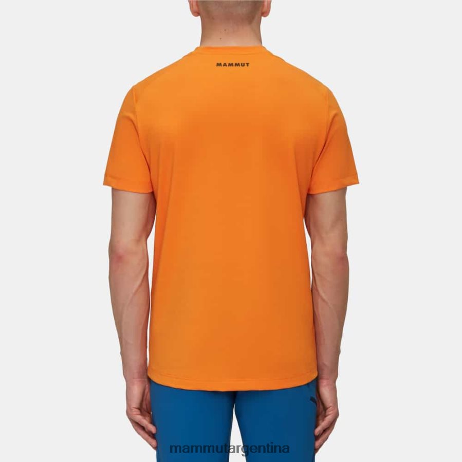 logotipo de camiseta trovat hombres 2B8PD2882 Mammut mandarina oscura ropa