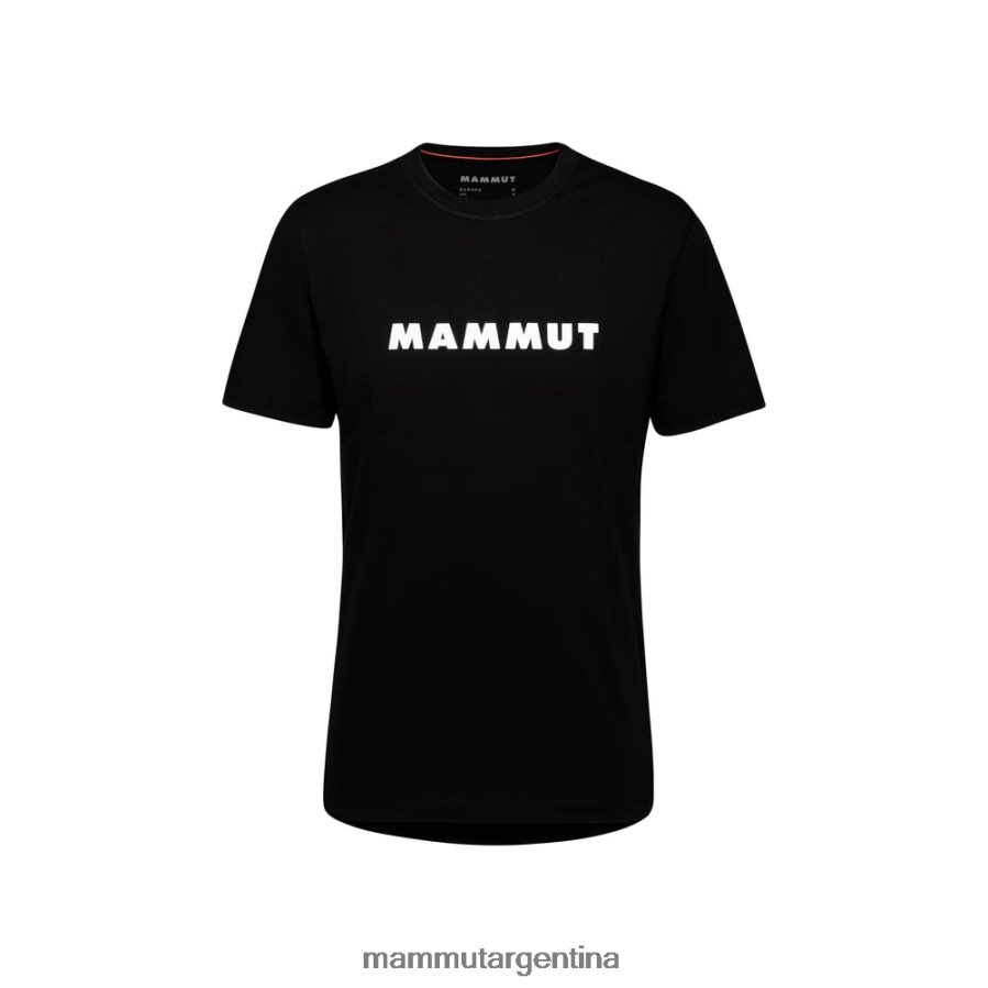 logotipo de la camiseta central hombres 2B8PD2954 Mammut negro ropa
