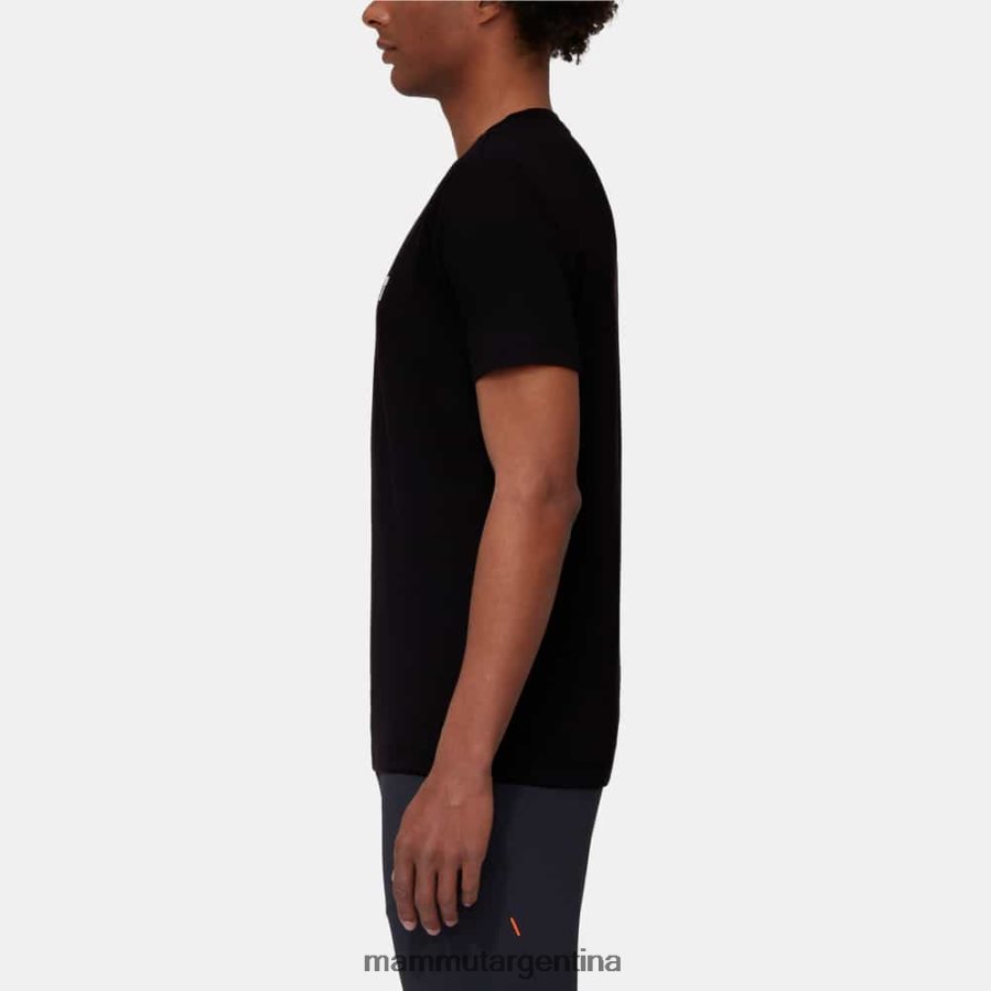 logotipo de la camiseta central hombres 2B8PD2954 Mammut negro ropa