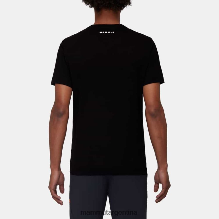logotipo de la camiseta central hombres 2B8PD2954 Mammut negro ropa