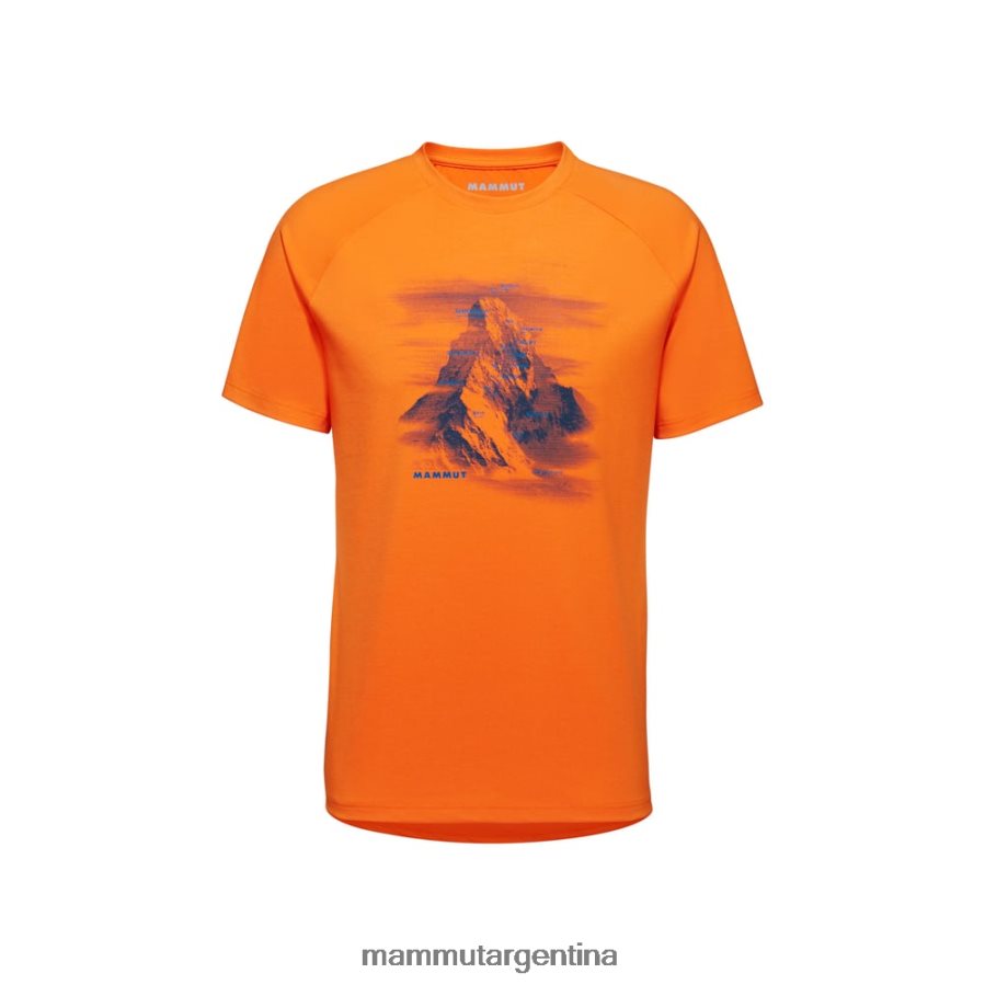 montaña camiseta hrnligrat hombres 2B8PD2672 Mammut mandarina oscura ropa