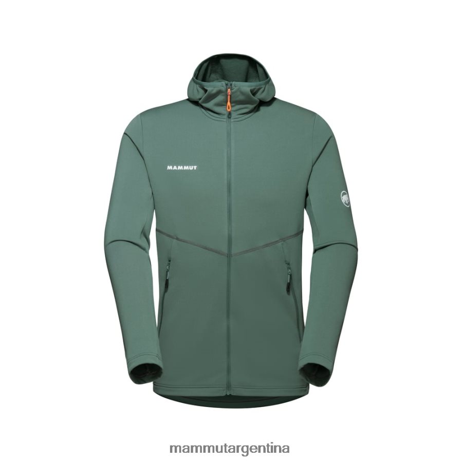 chaqueta con capucha aconcagua light ml hombres 2B8PD2993 Mammut jade oscuro ropa