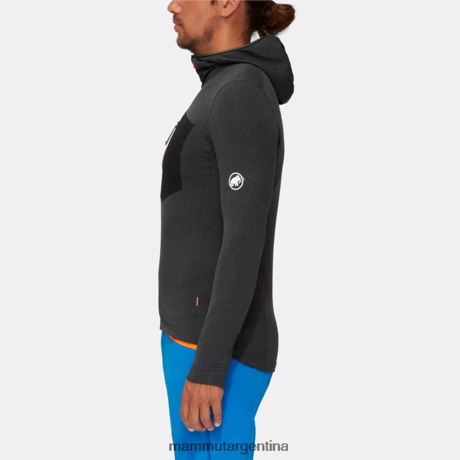 chaqueta con capucha aenergy light ml hombres 2B8PD21 Mammut fantasma negro ropa
