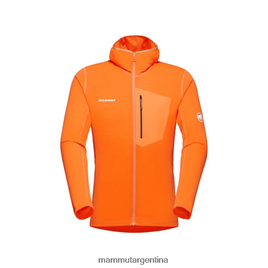 chaqueta con capucha aenergy light ml hombres 2B8PD2627 Mammut Mandarina ropa