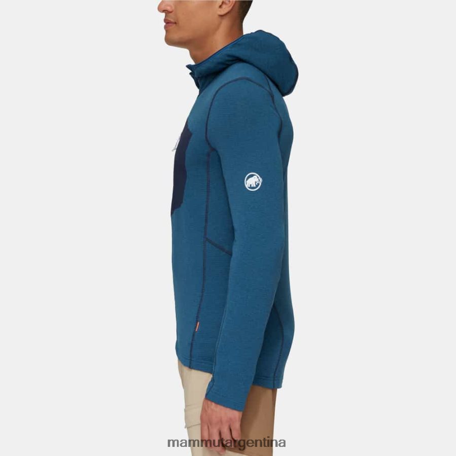chaqueta con capucha aenergy light ml hombres 2B8PD2629 Mammut profundo hielo marino ropa