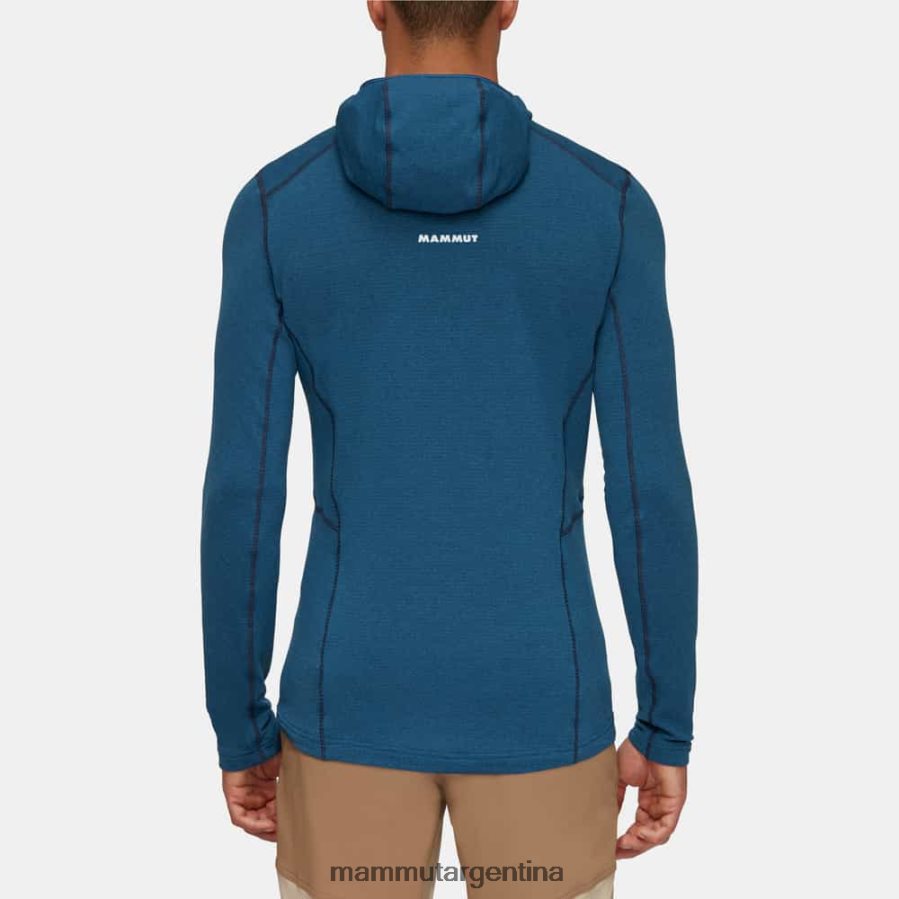 chaqueta con capucha aenergy light ml hombres 2B8PD2629 Mammut profundo hielo marino ropa