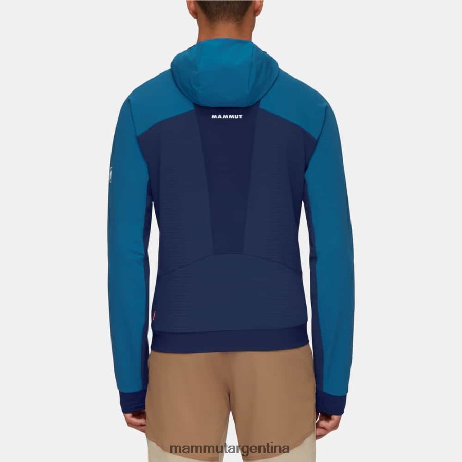 chaqueta con capucha aenergy so hybrid hombres 2B8PD2663 Mammut profundo hielo marino ropa