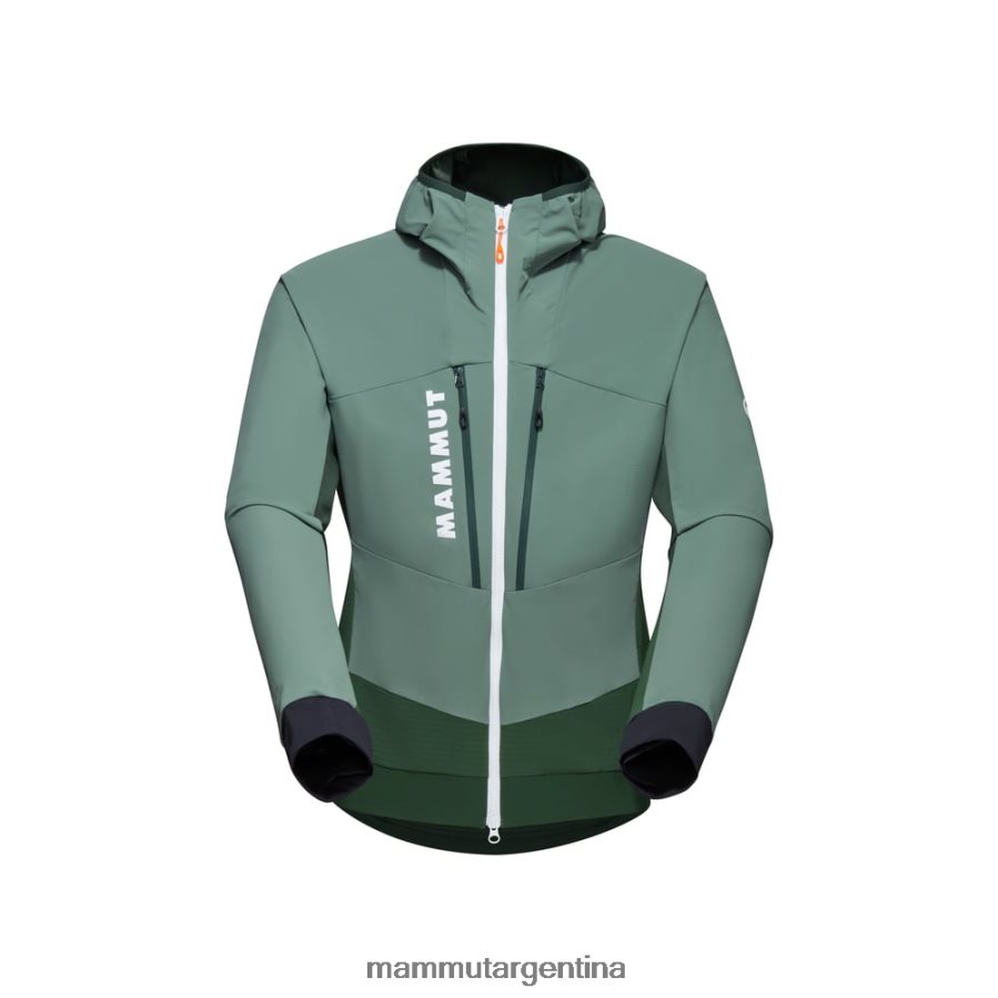 chaqueta con capucha aenergy so hybrid hombres 2B8PD2664 Mammut maderas de jade oscuro ropa