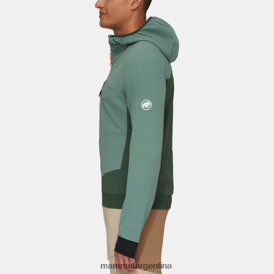 chaqueta con capucha aenergy so hybrid hombres 2B8PD2664 Mammut maderas de jade oscuro ropa