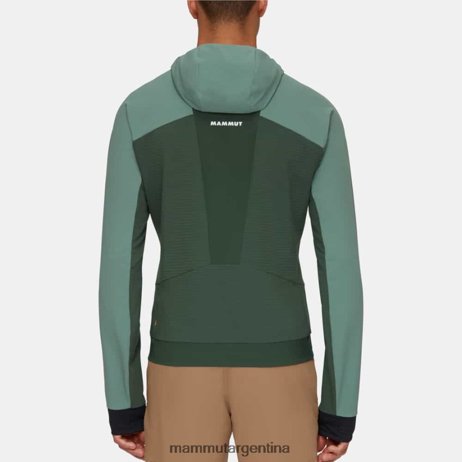 chaqueta con capucha aenergy so hybrid hombres 2B8PD2664 Mammut maderas de jade oscuro ropa