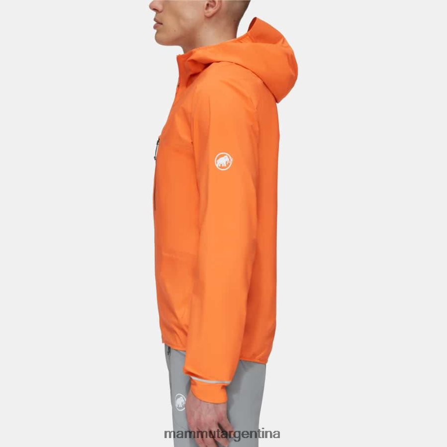 chaqueta con capucha aenergy tr hs hombres 2B8PD212 Mammut mandarina oscura ropa