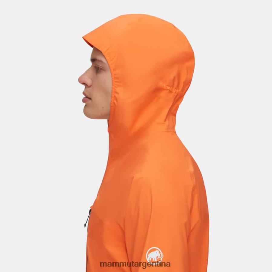 chaqueta con capucha aenergy tr hs hombres 2B8PD212 Mammut mandarina oscura ropa