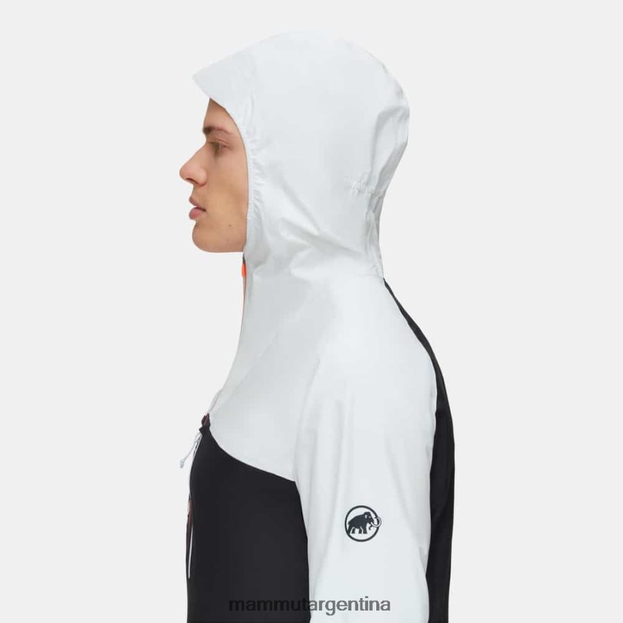 chaqueta con capucha aenergy tr hs hombres 2B8PD2659 Mammut blanco negro ropa