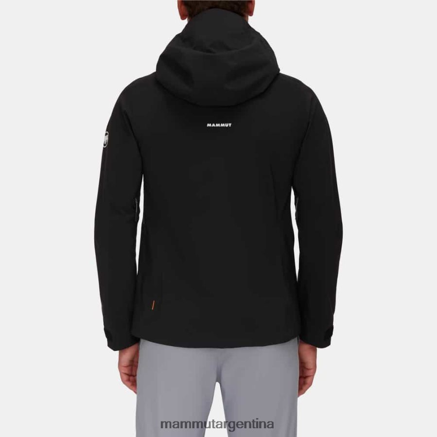 chaqueta con capucha alto guide hs hombres 2B8PD236 Mammut negro ropa
