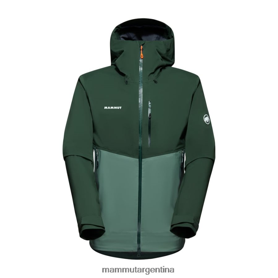 chaqueta con capucha alto guide hs hombres 2B8PD2698 Mammut maderas de jade oscuro ropa