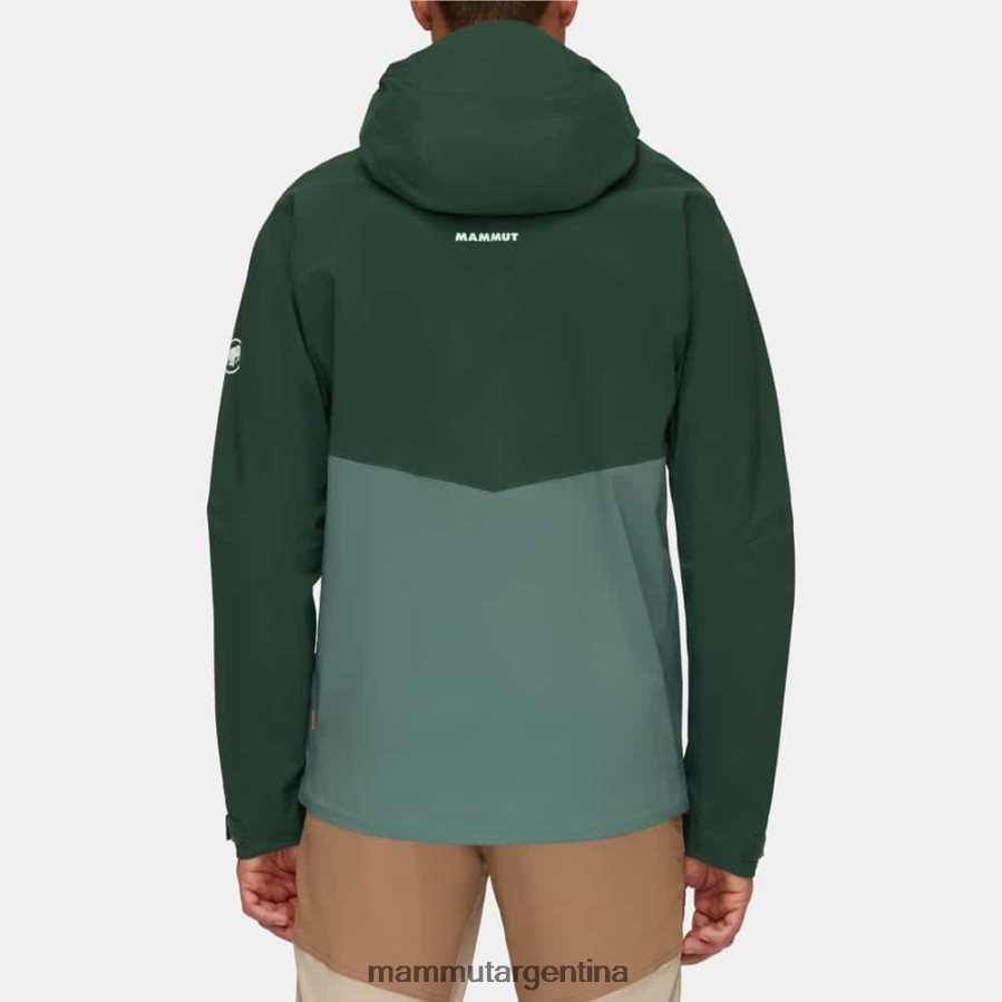 chaqueta con capucha alto guide hs hombres 2B8PD2698 Mammut maderas de jade oscuro ropa