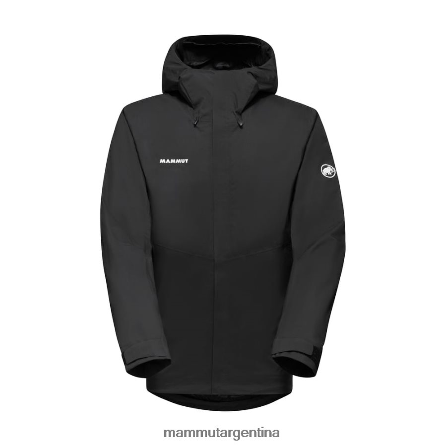 chaqueta con capucha alto hs hombres 2B8PD210 Mammut negro ropa