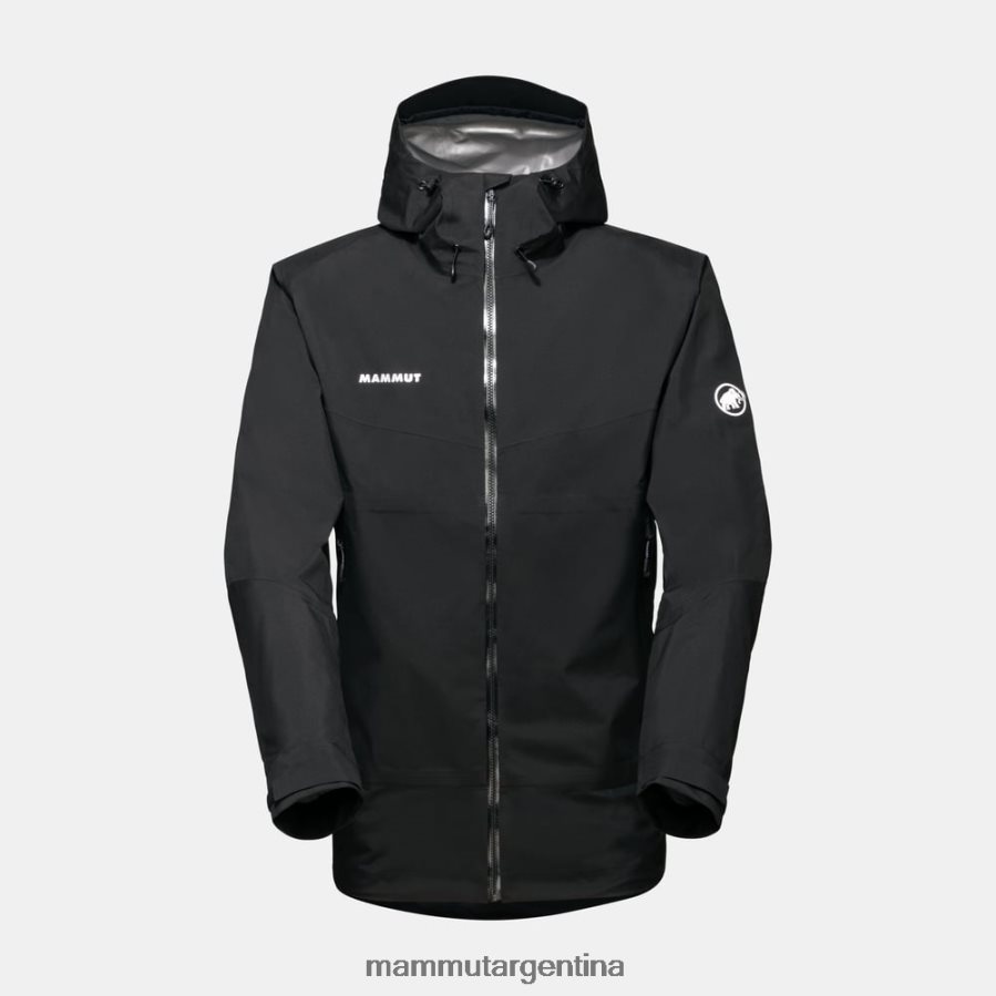 chaqueta con capucha carry tour hs hombres 2B8PD2748 Mammut negro ropa