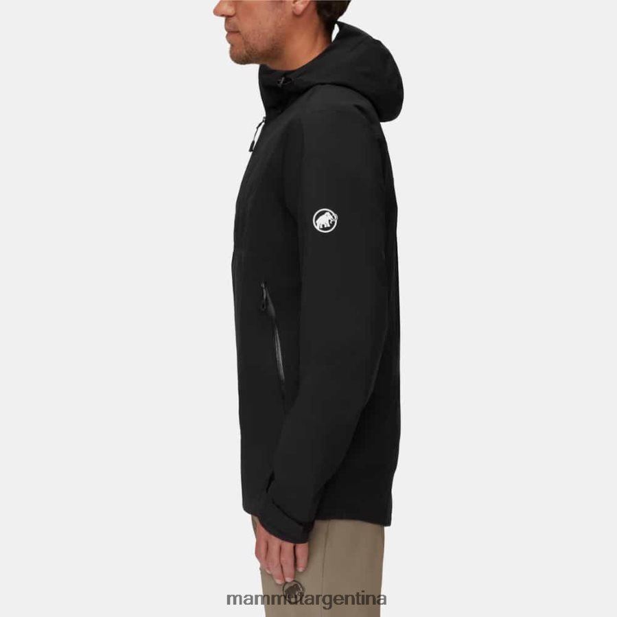 chaqueta con capucha carry tour hs hombres 2B8PD2748 Mammut negro ropa