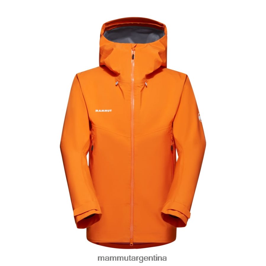 chaqueta con capucha crater hs hombres 2B8PD2772 Mammut mandarina oscura ropa