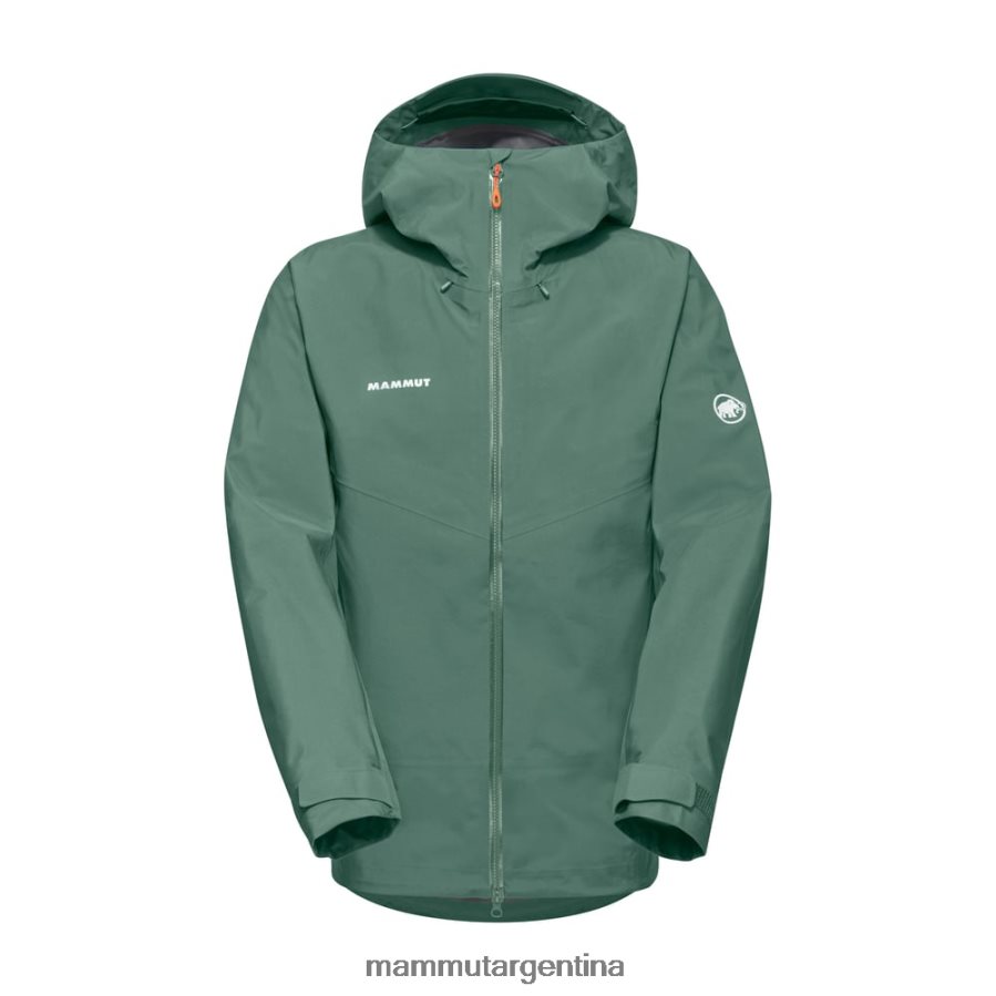 chaqueta con capucha crater iv hs hombres 2B8PD213 Mammut jade oscuro ropa